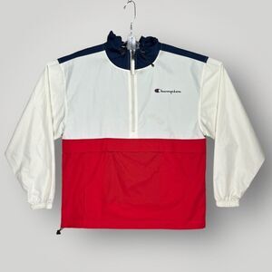 Champion Packable Windbreaker Pullover Track Jacket Women's Size Medium